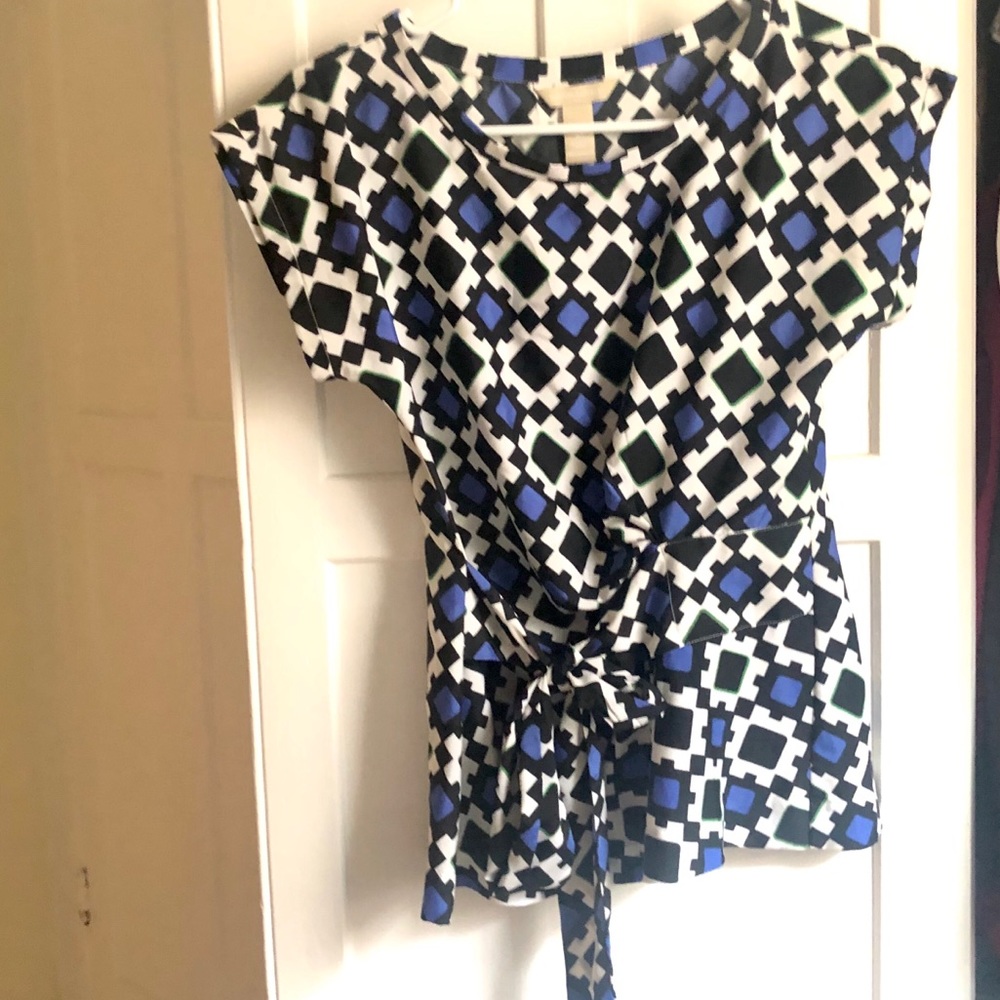 Banana Republic patterned blouse!